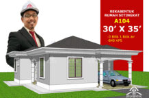 DESIGN RUMAH A1-04 (3 bilik /1 bilik air -30
