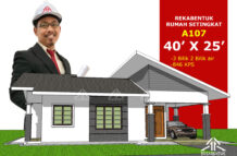 DESIGN RUMAH A1-07 (3 bilik /2 bilik air -40
