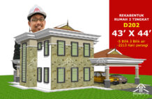 DESIGN RUMAH D202- PELAN RUMAH BANGLO 2 TINGKAT 