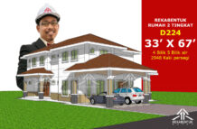 DESIGN RUMAH D224- PELAN RUMAH BANGLO 2 TINGKAT 