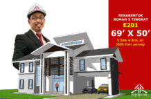 DESIGN RUMAH E201- PELAN RUMAH BANGLO 2 TINGKAT 