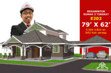 DESIGN RUMAH E202- PELAN RUMAH BANGLO 2 TINGKAT 