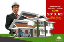 DESIGN RUMAH E206- PELAN RUMAH BANGLO 2 TINGKAT 