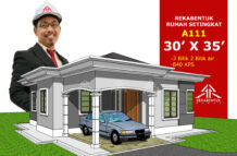 DESIGN RUMAH A1-11 (3 bilik/2 bilik air 