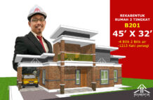DESIGN RUMAH B201- PELAN RUMAH BANGLO 2 TINGKAT 