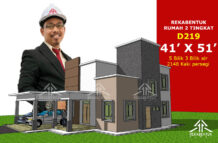 DESIGN RUMAH D219- PELAN RUMAH BANGLO 2 TINGKAT 