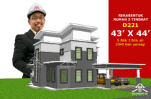 DESIGN RUMAH D221- PELAN RUMAH BANGLO 2 TINGKAT 