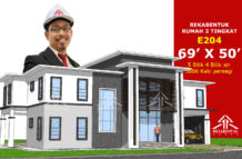 DESIGN RUMAH E204- PELAN RUMAH BANGLO 2 TINGKAT 