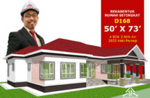DESIGN RUMAH D168- PELAN RUMAH BANGLO 1 TINGKAT-4 BILIK (2655 KAKI PERSEGI-81’ X 43’)
