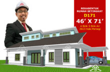 DESIGN RUMAH D171- PELAN RUMAH BANGLO 1 TINGKAT-4 BILIK (2613 KAKI PERSEGI-46’ X 71’)