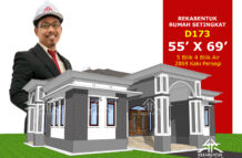 DESIGN RUMAH D173- PELAN RUMAH BANGLO 1 TINGKAT-5 BILIK (2869 KAKI PERSEGI-55’ X 69’)