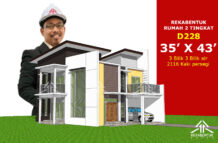 DESIGN RUMAH D228- PELAN RUMAH BANGLO 2 TINGKAT 