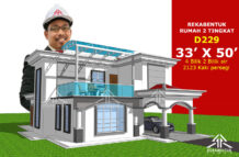 DESIGN RUMAH D229- PELAN RUMAH BANGLO 2 TINGKAT 