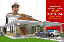 DESIGN RUMAH D230- PELAN RUMAH BANGLO 2 TINGKAT 