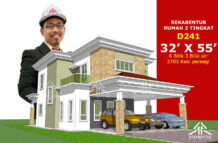 DESIGN RUMAH D241- PELAN RUMAH BANGLO 2 TINGKAT 